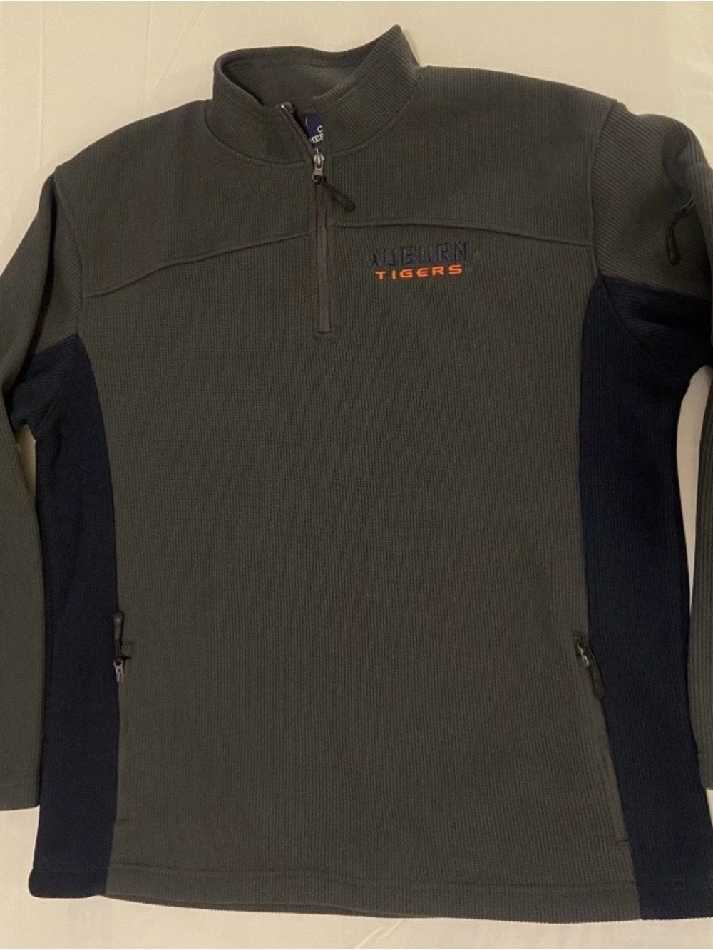 Auburn Tigers Men’s Campus Heritage Pullover Sweater 1/4 Zip Size XL EUC